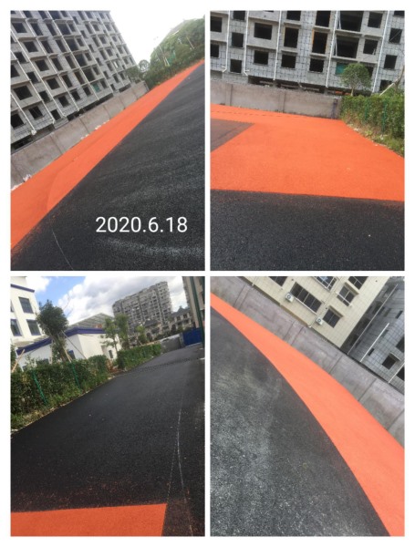 浙江省麗水市龍泉市龍洲派出所，透氣型跑道1000平方