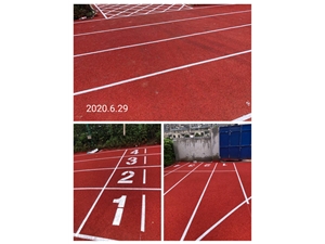 浙江省麗水市龍泉市龍洲派出所，透氣型跑道1000平方