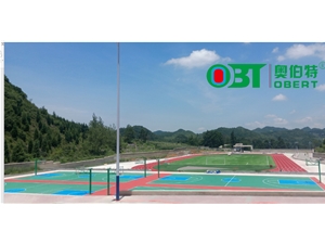 貴州省畢節(jié)市黔西縣沙井鎮(zhèn)沙井中學透氣型跑道2600平方，人造草足球場5300平方，丙烯酸球場2100平方。7.25號完工。